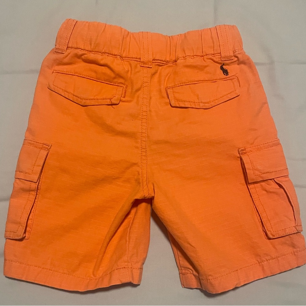 Polo by Ralph Lauren Vibrant Orange Boys Cargo Shorts Size 5 - Picture 2 of 5
